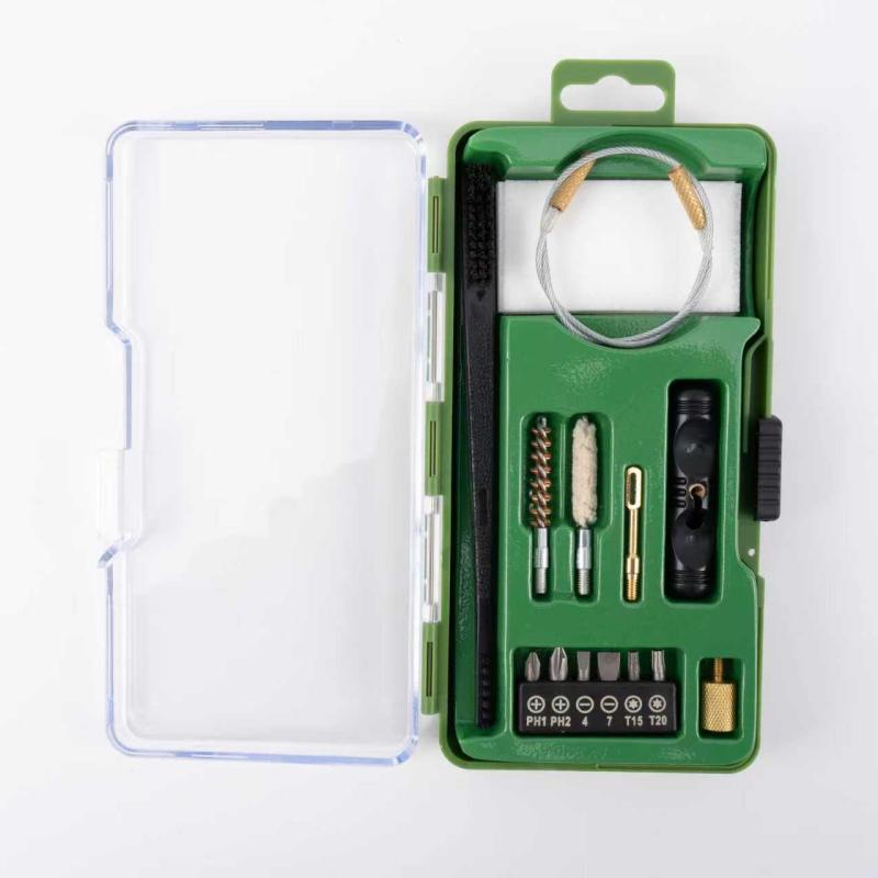 .22 kalibreko pistolak garbitzeko kit profesionala